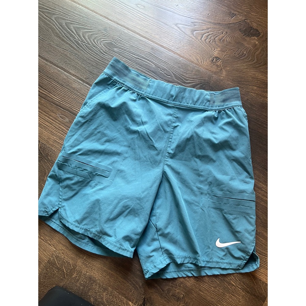 Nike Mens Dri-FIT Running Training Shorts Teal‎ Blue Small CJ1957-301